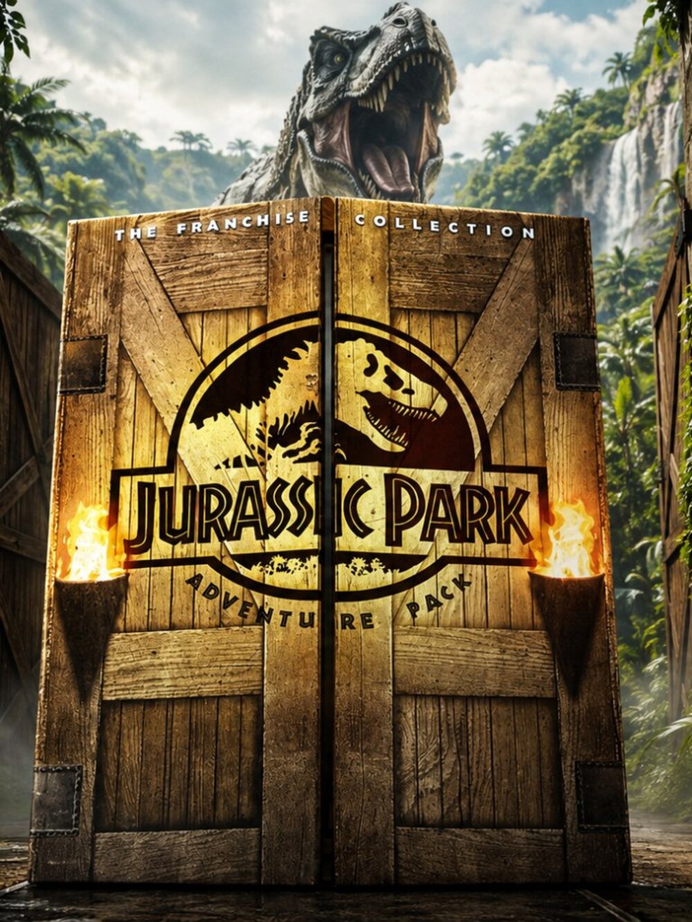 Jurassic Park Adventure Pack The Franchise Collection DVD 3-Disc Set Trilogy